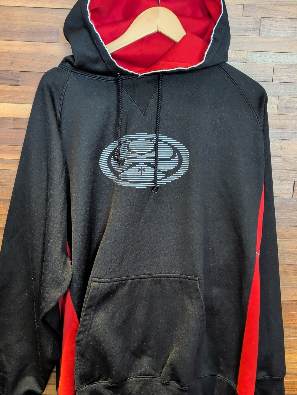 HIC XXL Black & Red Pullover Hoodie with Center Jedi Graphic